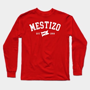 Mestizo Collegiate (White) Long Sleeve T-Shirt